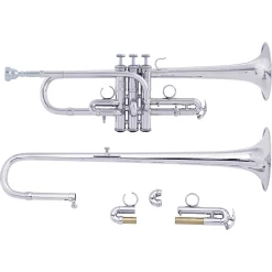 Deals ❤️ Bach Bach ADE190 Stradivarius Artisan Series Eb/D Trumpet ADE190S Silver 👍