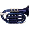 Promo ⭐ Stagg Stagg WS-TR245 Series Bb Pocket Trumpet Blue 😀