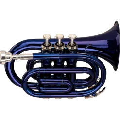 Promo ⭐ Stagg Stagg WS-TR245 Series Bb Pocket Trumpet Blue 😀