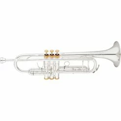 Cheap ⌛ Eastman ETR520GS Advanced Series Bb Trumpet Silver Gold Brass Bell ????
